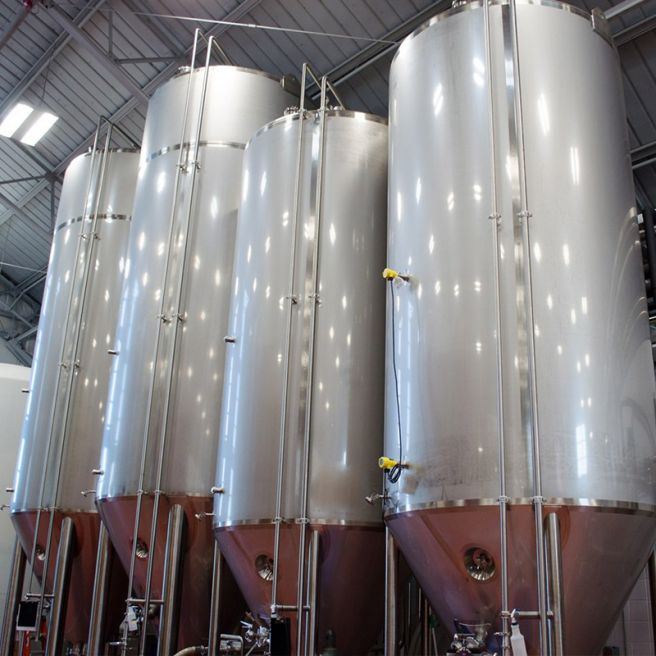 Beer fermentation tanks